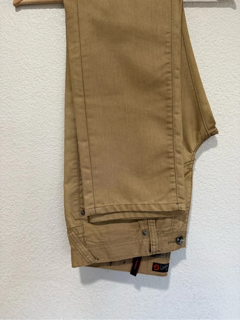 Guess Men’s Slim Straight Jeans in Khaki